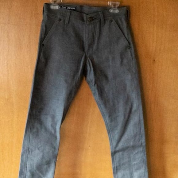 FNL Denim Premium Quality 2011 No.150 Gray Button Fly Jeans mens 30/32 - Picture 2 of 16